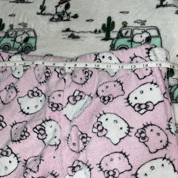 2013 Sanrio hello kitty pj pants pajama winter fuzzy bottom size medium - Picture 11 of 13